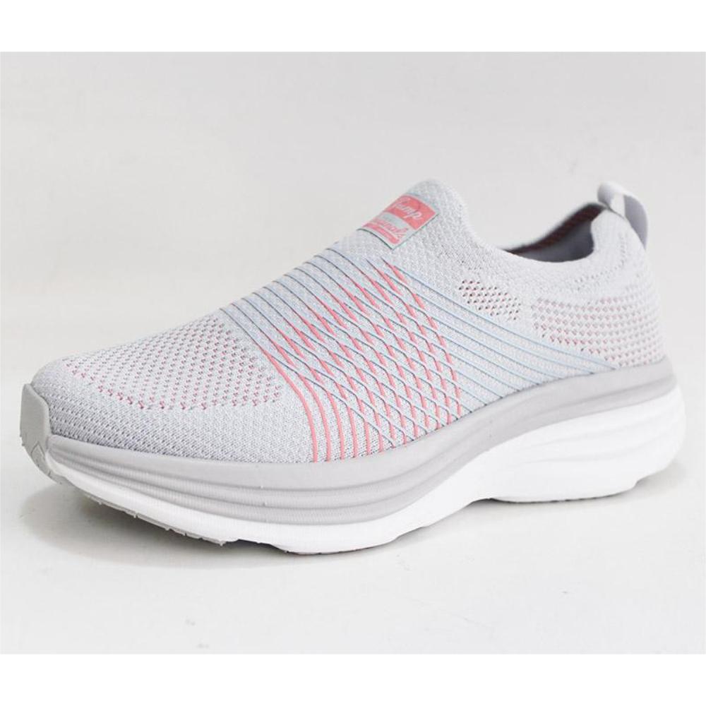 S-17270 lady waking shoes slip-on fashion design comfortable wear-resistant upper lightweight soft sole outdoor leisure breathable walking shoes