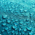 Water Droplets on Waterproof Fabric
