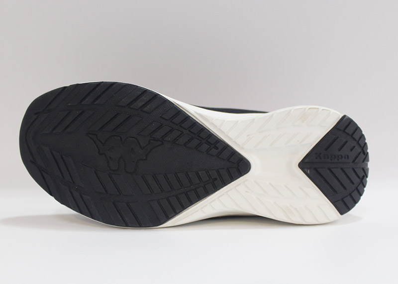 Durable rubber outsole tread pattern view